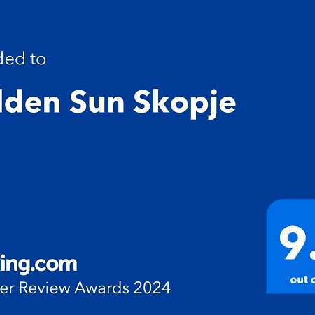 Golden Sun Skopje Apartment ภายนอก รูปภาพ